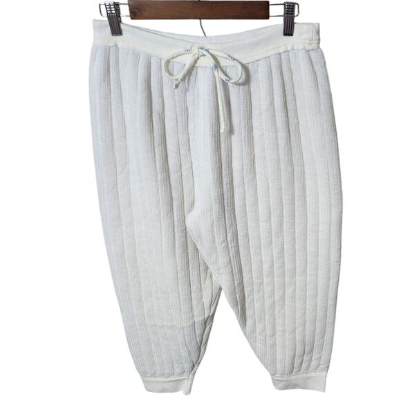 Free People Intimately Medium Knit‎ Lined Pantaloon Jogger Thermal Cream NWOT - Picture 6 of 9
